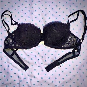 Lacey Black Wire Push-Up Bra